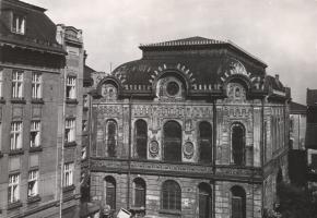 The synagogue in Słowackiego street